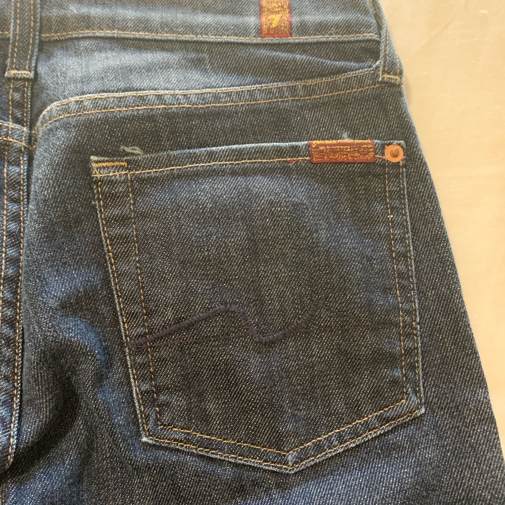 For All Mankind women’s boot cut jeans, 27” waist